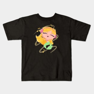 Music loving mermaid Kids T-Shirt